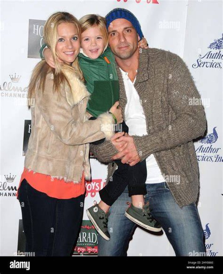 A. J. Cook and Nathan Andersen at the 10th anniversary Pink Party in Santa Monica in October 2014