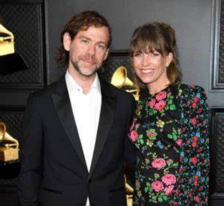 Aaron Dessner and Stine Wengler, as seen in March 2021