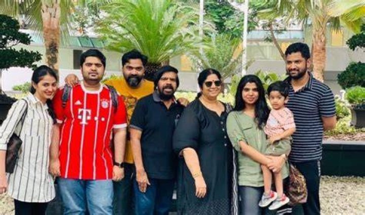Actor Silambararsan along with his family memebers as seen in Bangkok, Thailand 2019