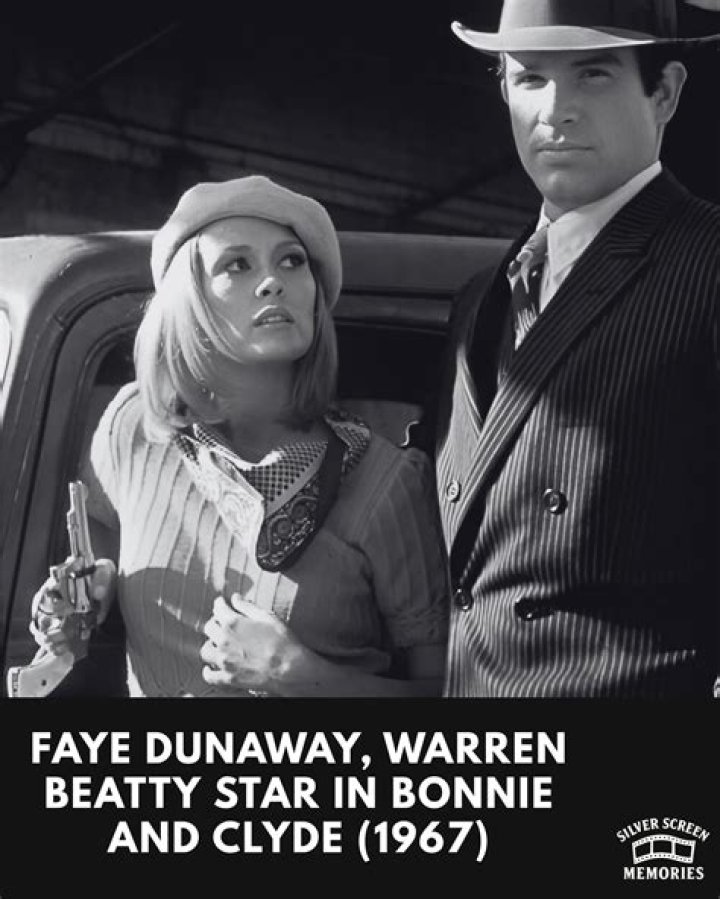 Actors Faye Dunaway and Warren Beatty starring in their 1967 film Bonnie and Clyde