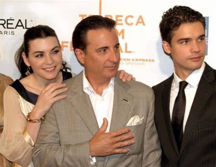 Actors Julianna Margulies, Andy Garcia, and Steven Strait at the Film Premiere of City Island in 2009