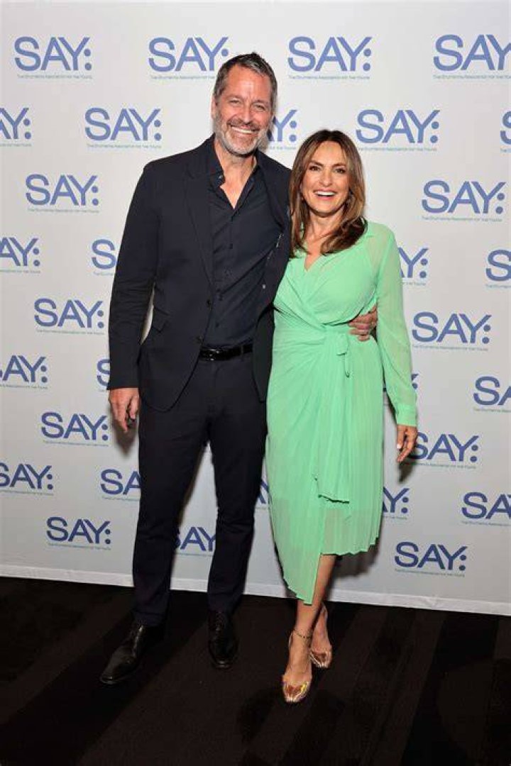 Actress Mariska Hargitay and Danny Pino on the set of Law and Order_ SVU, _Missing Pieces_ Episode #13.5 in September 2011