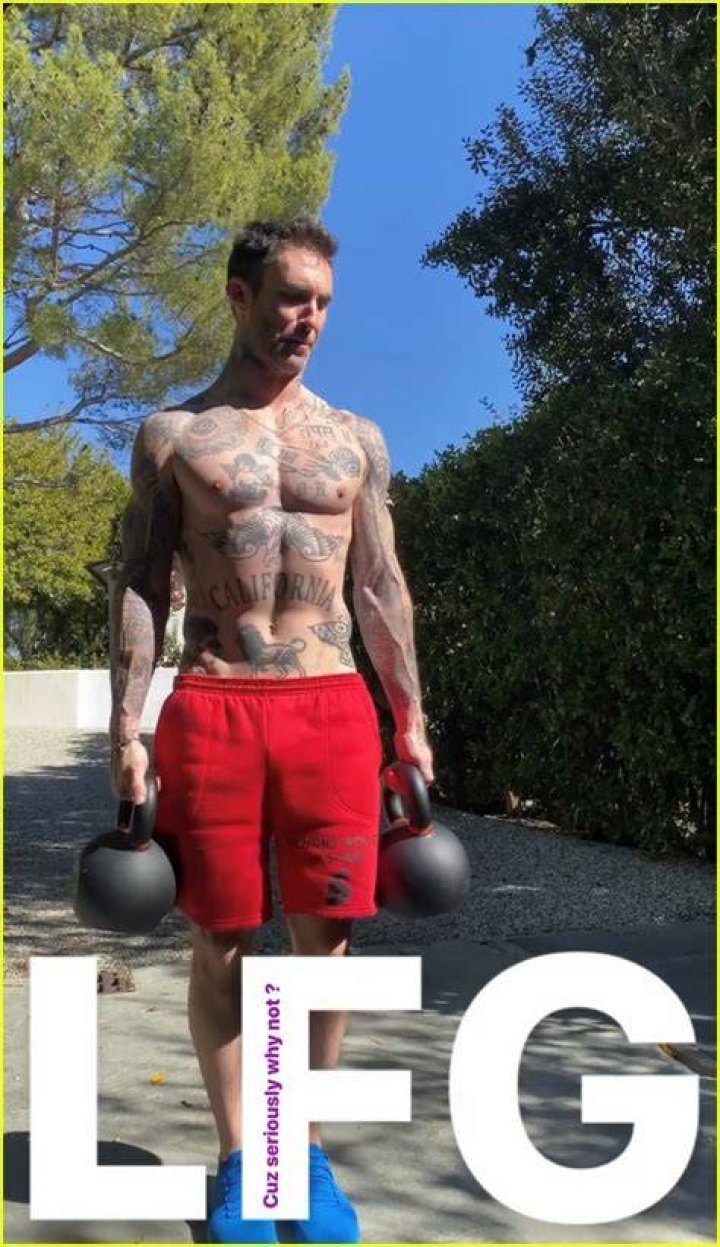 Adam Levine Workout Body
