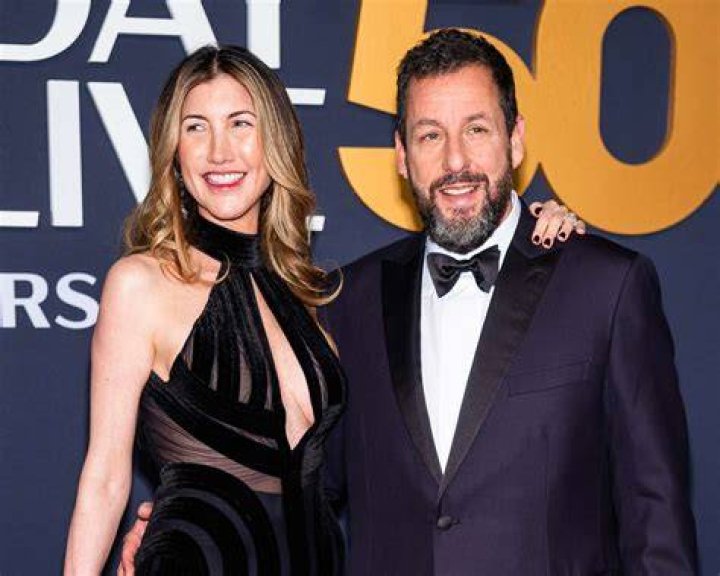 Adam Sandler with wife Jackie Sandler and two children