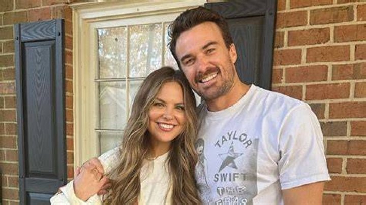 Adam Woolard as seen in a selfie that was taken with his beau Hannah Brown at The Ritz London in January 2023