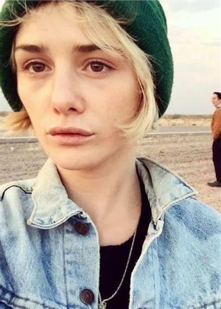 Addison Timlin sporting short hair in a selfie