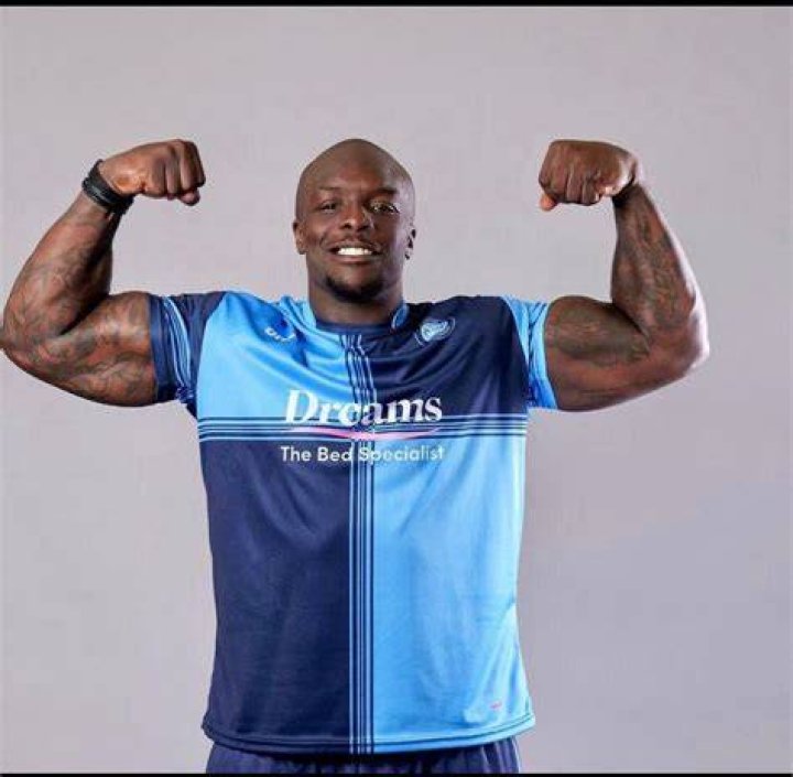 Adebayo Akinfenwa as seen in August 2018