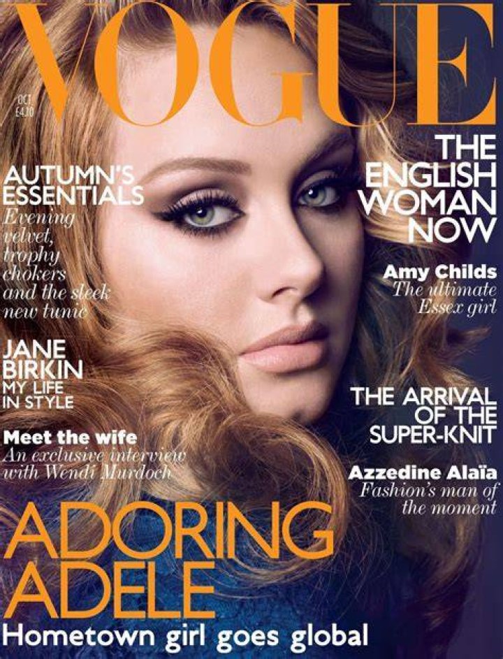 adele vogue magazine uk appearance