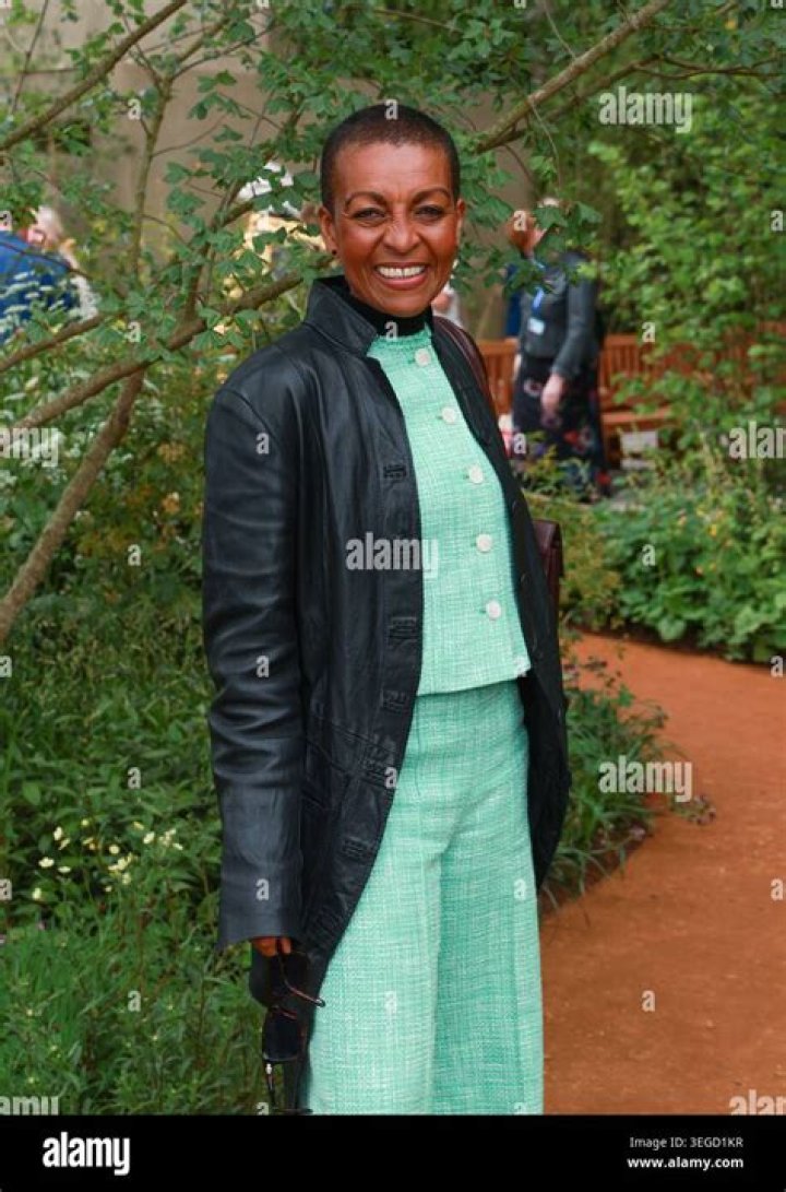 Adjoa Andoh as seen in a picture that was was taken with her family in January 2021