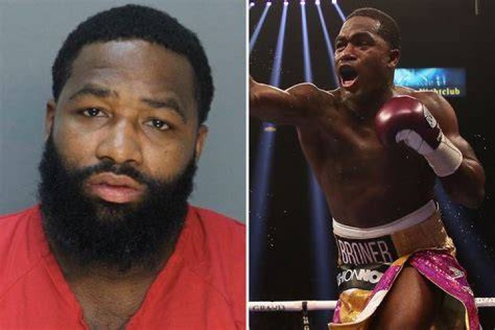 Adrien Broner with his partner Arie Nicole and two kids as seen on July 2016