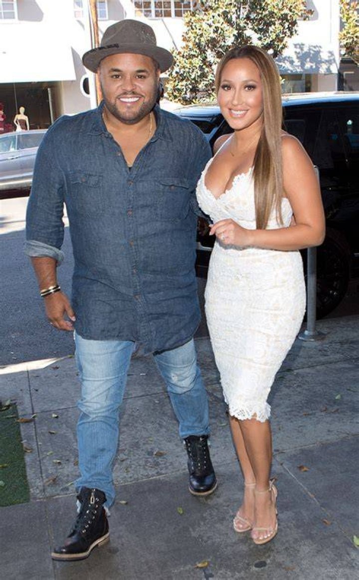 Adrienne Bailon and Israel Houghton during wedding in Paris