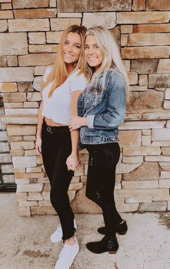 Adrienne Jane Davis smiling for a picture alongside MattyBRaps in June 2020