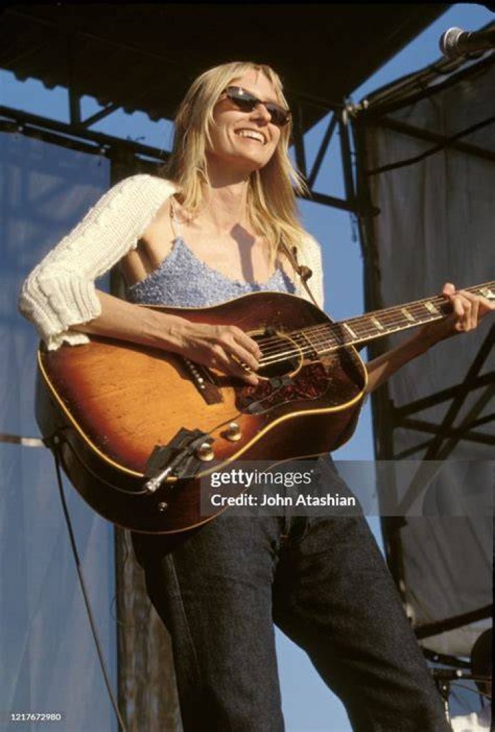 Aimee Mann performing on stage as seen in October 2008