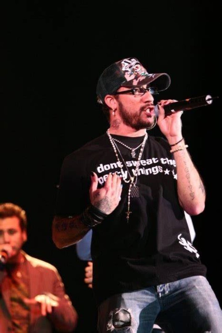 AJ McLean while performing with the band in June 2011