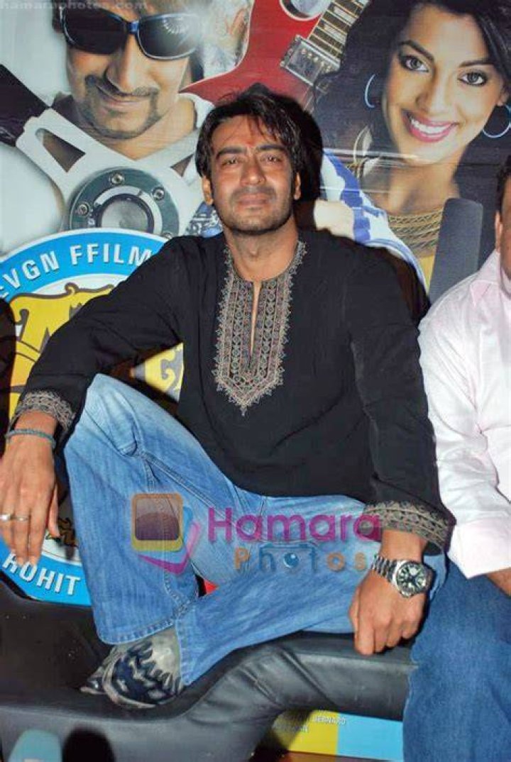 Ajay Devgan at the promotional event for Action Jackson in December 2014.