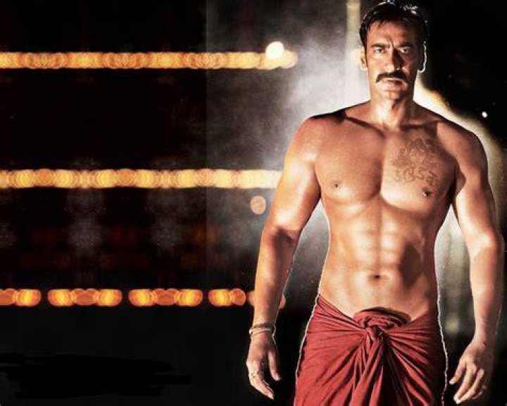Ajay Devgan shirtless in a modeling photoshoot in 2014