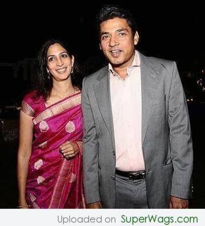 Ajay Jadeja and Aditi Jaitly, as seen in February 2020