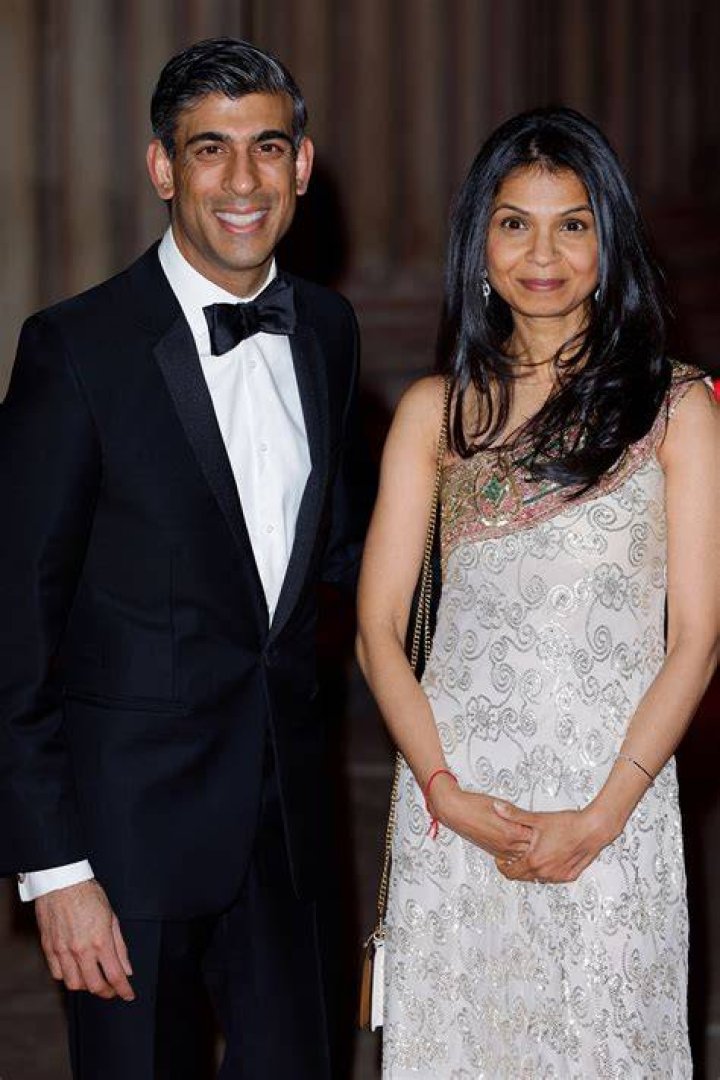 Akshata Murthy and Rishi Sunak, as seen in April 2019