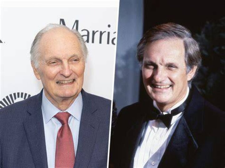 Alan Alda (Left) with his father, Robert Alda, in 1975