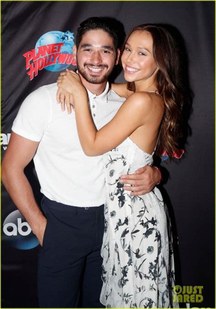 Alan Bersten and Alexis Ren as seen in October 2018