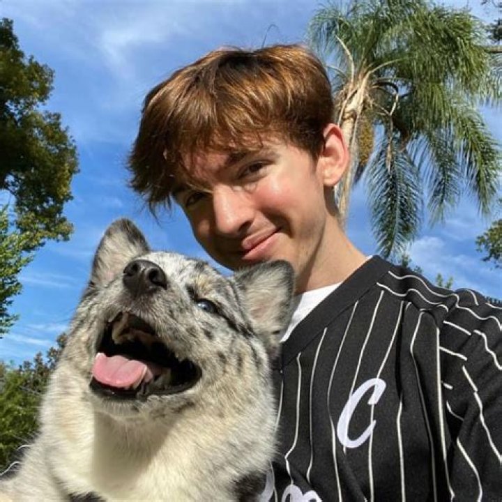 AlbertsStuff with his dog as seen in February 2020