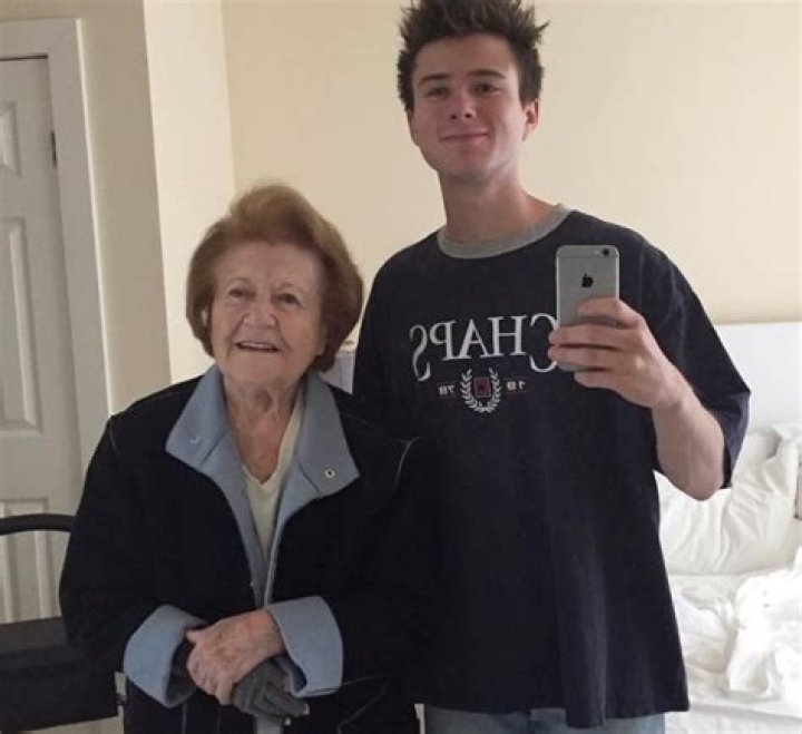 Alec Benjamin with his late grandma in a mirror selfie
