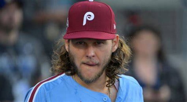 Alec Bohm as seen with the Philadelphia Phillies during warm-ups before a game on July 15, 2020
