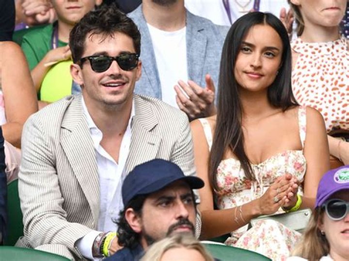 Alexandra Saint Mleux as seen in a picture with Charles Leclerc and his brother Arthur that was taken in August 2023