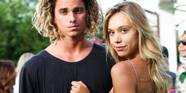 Alexis Ren and Jay Alvarrez at the Pull & Bear biggest Store opening in December 2015 in Madrid