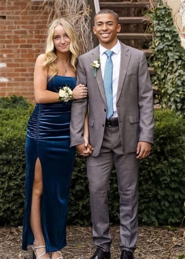 Alexus Oladi with her prom Afu Fiefia in April 2023
