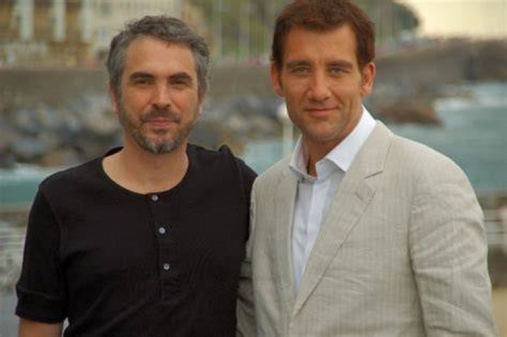 Alfonso Cuar&oacute;n (Left) with Clive Owen in September 2005