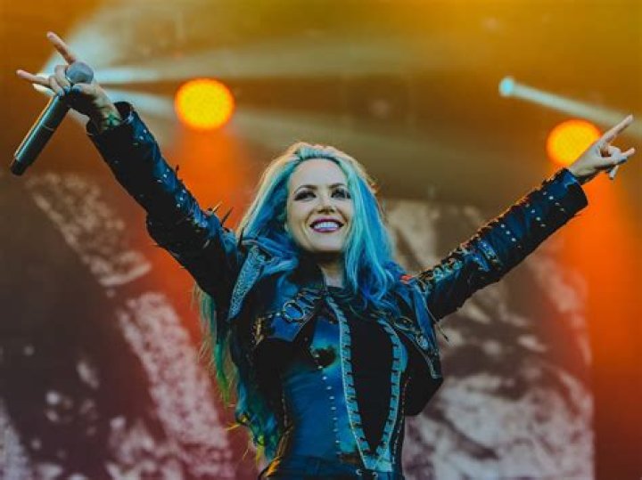 Alissa White-Gluz as seen in a picture taken at Wacken Open Air in 2018