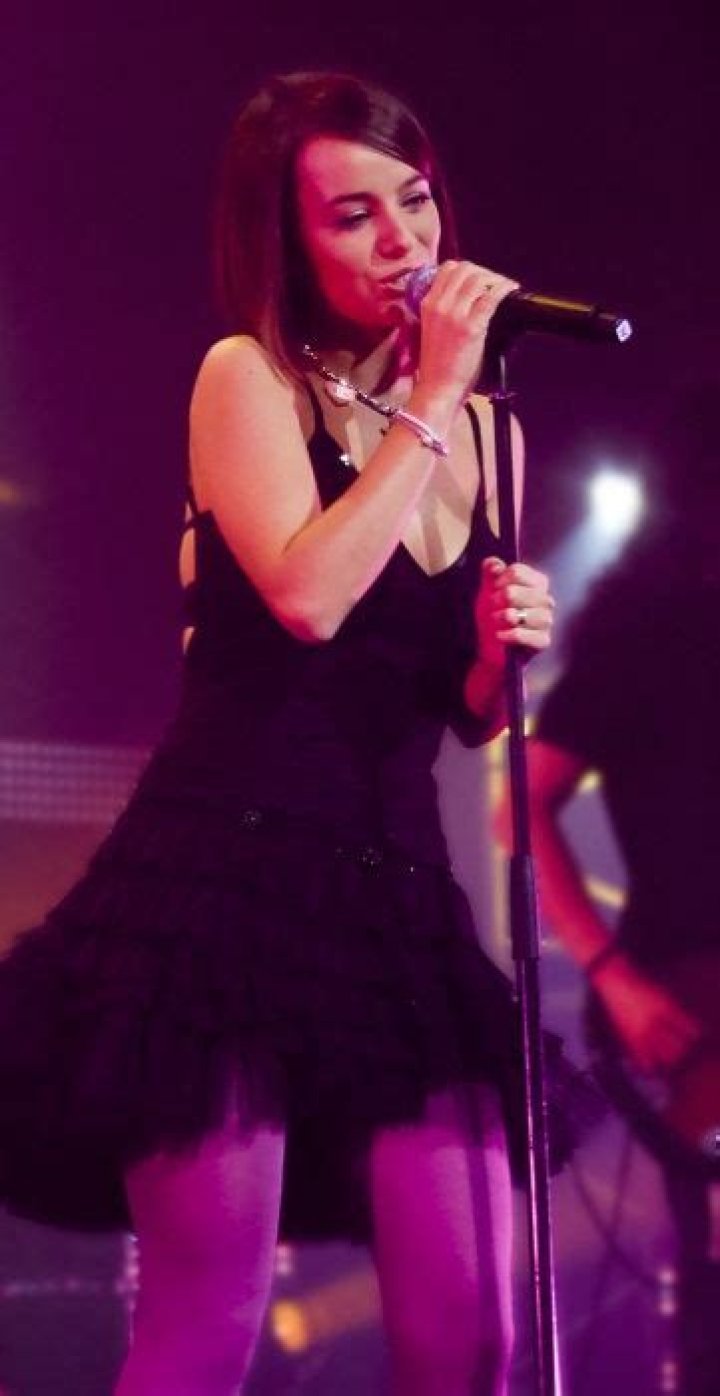 Aliz&eacute;e performing at the VIP W9 LIVE concert in Strasbourg, France in January 2008