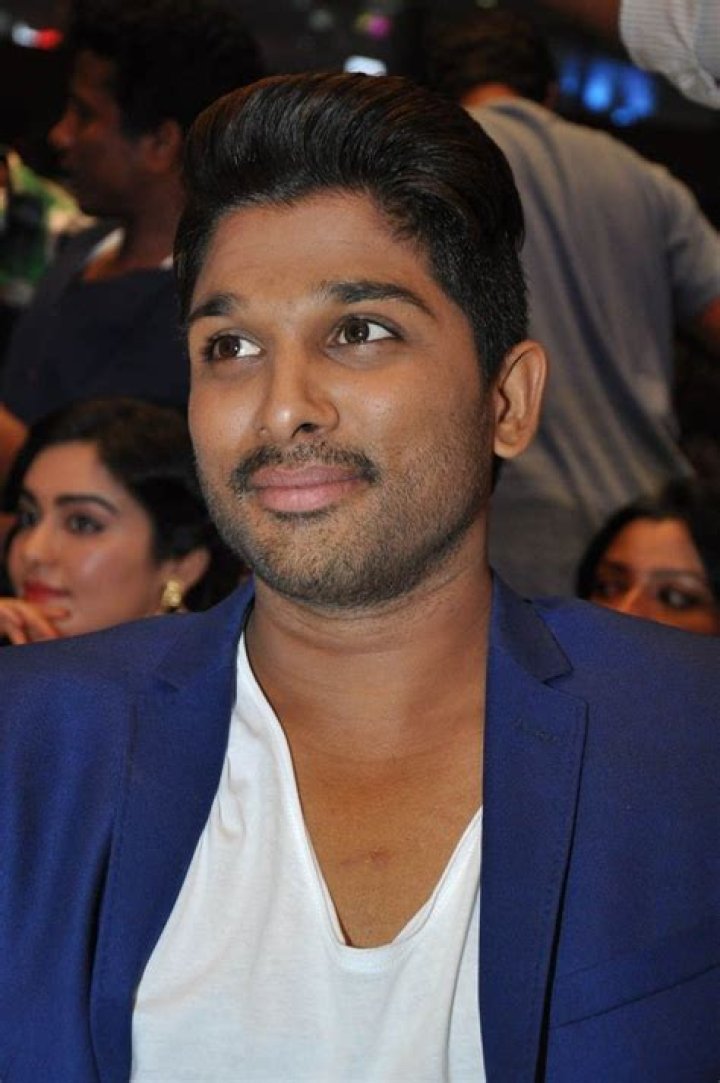 Allu Arjun at the audio launch of the Telugu dubbed version of Eeram in April 2011