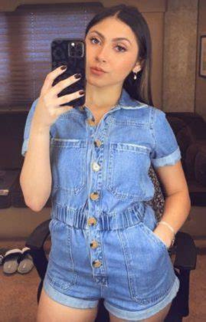Alondra Delgado as seen while taking a selfie in Los Angeles, California in May 2020