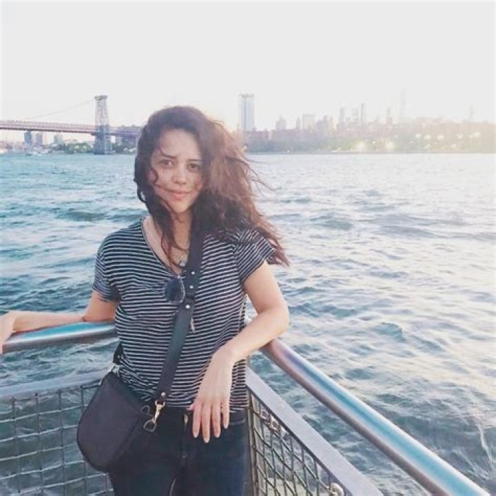 Alyssa Diaz as seen while posing in a black-and-white selfie along with Gustavo Galindo in April 2019