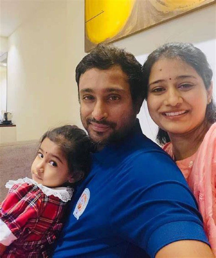 Ambati Rayudu and Chennupalli Vidya in a selfie in September 2018
