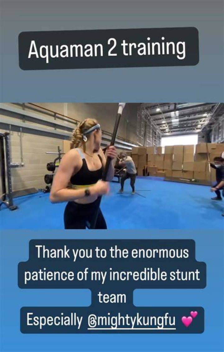 Amber Heard training for Aquaman