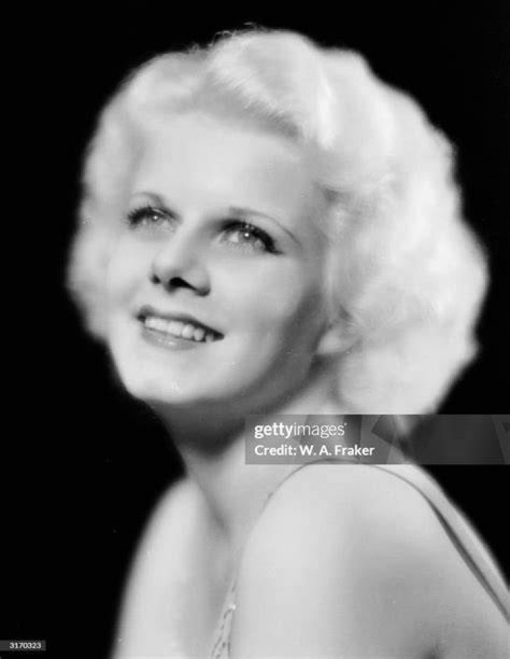American actress Jean Harlow