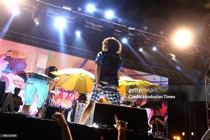 American rapper Redfoo during the launch of a clothing line in Sydney, Australia on September 11, 2014