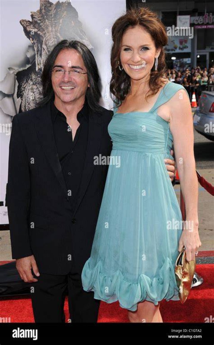 Amy Brenneman and her husband Brad Silberling as seen in a selfie that was taken in May 2021