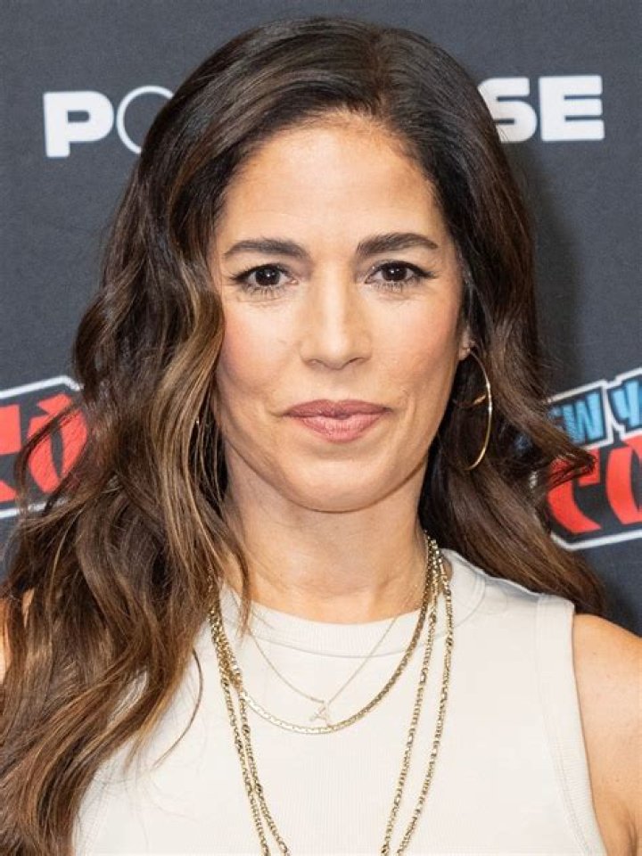 Ana Ortiz at The Heart Truth Fashion Show in February 2008