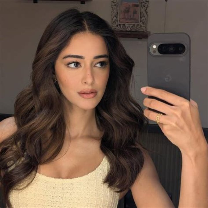 Ananya Pandey in a selfie in April 2018