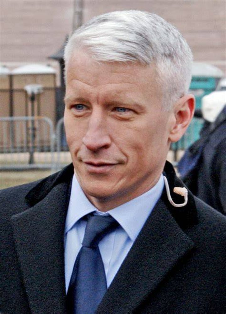 Anderson Cooper at the Obama Inauguration in Washington in January 2009