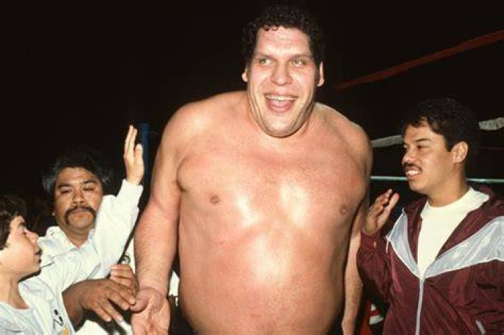 André the Giant photographed while walking towards the ring in the late 1980s