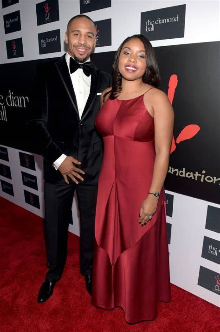 Andre Ward with his wife as seen in April 2017