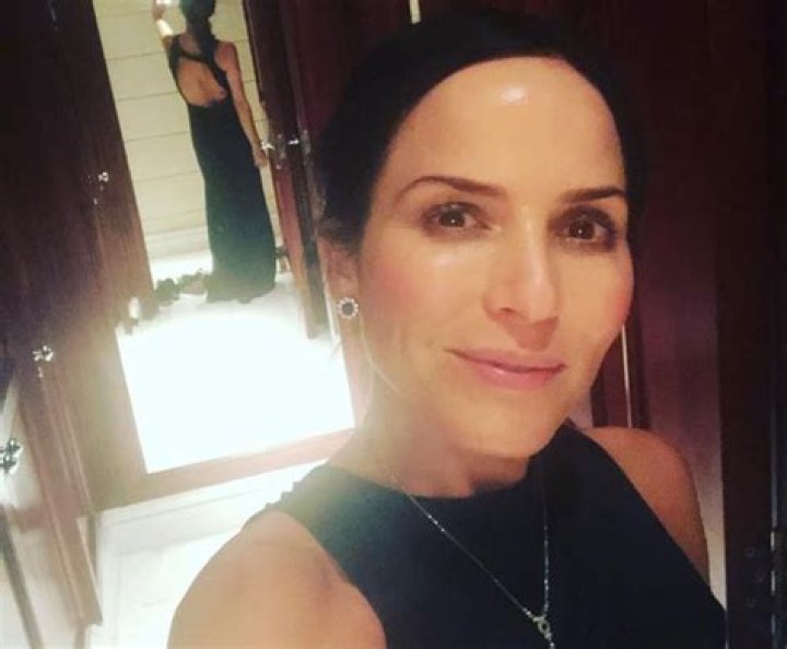 Andrea Corr as seen while posing for a picture alongside Irish novelist Joseph O'Connor in November 2019