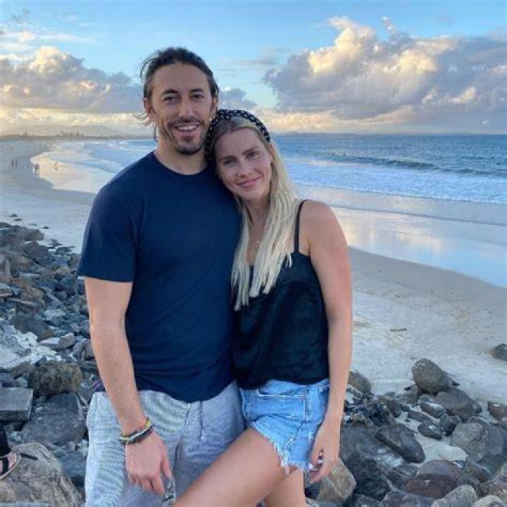 Andrew Joblon as seen in a selfie that was taken with his wife Claire Holt in August 2022