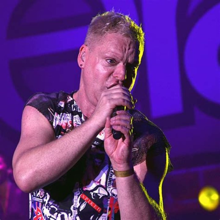 Andy Bell of 'Erasure' as seen while performing at Delamere Forest, England, United Kingdom on July 1, 2011