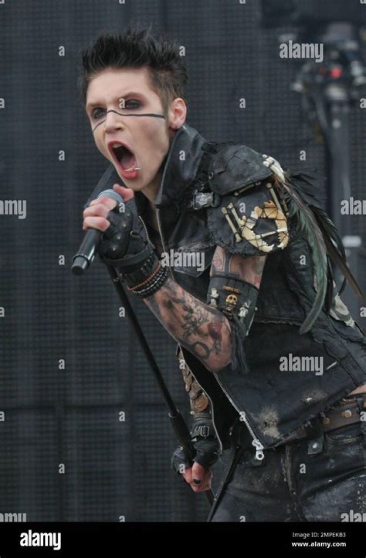 Andy Biersack as a part of the rock band, Black Veil Brides